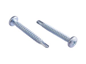 Pan Head Self-Drilling Screw (DIN 7504N / Tek Screw) - Zinc/Ruspert Plated Metal Fastener
