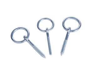 Heavy Duty Hitching Ring Screw / Screw with Loose Ring (Tie Down Anchor) - Zinc Plated - Manufacturer Direct