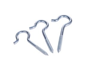 Heavy Duty Screw-in Ceiling Cup Hooks (Steel, Brass, Stainless) - Manufacturer Direct