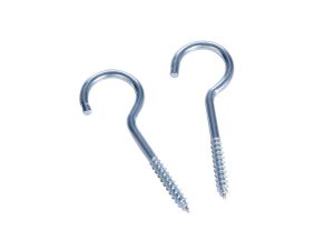 Heavy Duty Screw-in Ceiling Cup Hooks (Steel, Brass, Stainless) - Manufacturer Direct