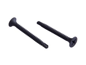 Bugle Head Self Drilling Screw (Drywall Tek Screw) - Black Phosphate / Zinc Plated