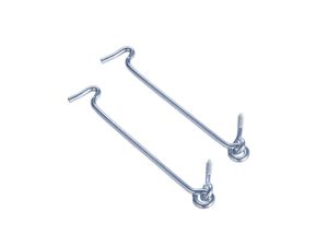 Heavy Duty Gate Hook and Eye Latch / Cabin Hook (Stainless Steel, Brass, Zinc) - Manufacturer Direct