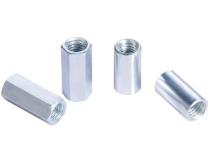 Hex & Round Coupling Nut (DIN 6334) - Long Extension Nut / Threaded Rod Coupler