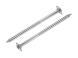 Stainless Steel Wafer Head Wood Construction Screw (Torx Drive / Type 17) - Structural Timber Screw