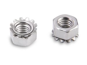Stainless Steel K-Lock Nut (Keps Nut) - Vibration Proof K-Nut Assembly
