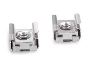 Server Rack Cage Nuts (M6, M8, M10) - Square Nut in Spring Steel Cage - Manufacturer Direct