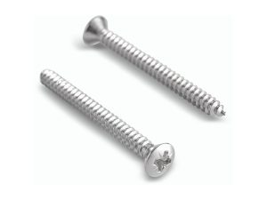 Stainless Steel Raised Flat Head Self Tapping Screw (DIN 7983 / Oval Head) - 304/316 Grade