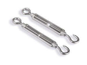 Stainless Steel Turnbuckle (Hook & Eye) - DIN 1480 Marine Wire Rope Tensioner