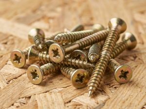 Chipboard Screw (Particle Board Screw / DIN 7505) - Yellow Zinc Plated Pozi/Torx Drive