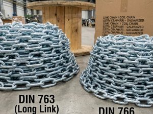 Link Chain / Coil Chain (Цепь сварная) - DIN 763 & DIN 766 Galvanized